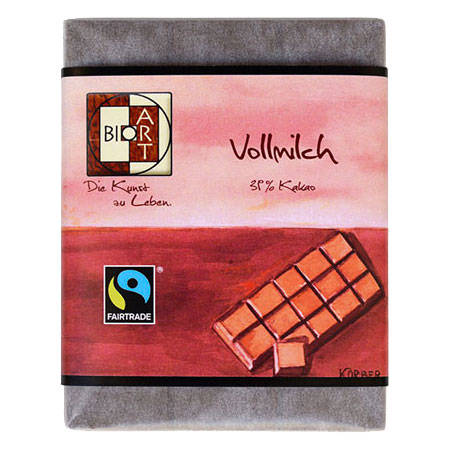 BioArt Schoko Vollmilch 70g /FairTrade