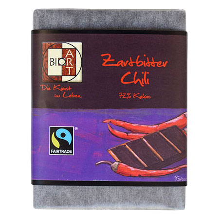 BioArt Schoko Zartbitter Chili 70g /FairTrade