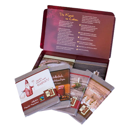 BioArt Schokobox Weihnachten mit 6 Schokoladen