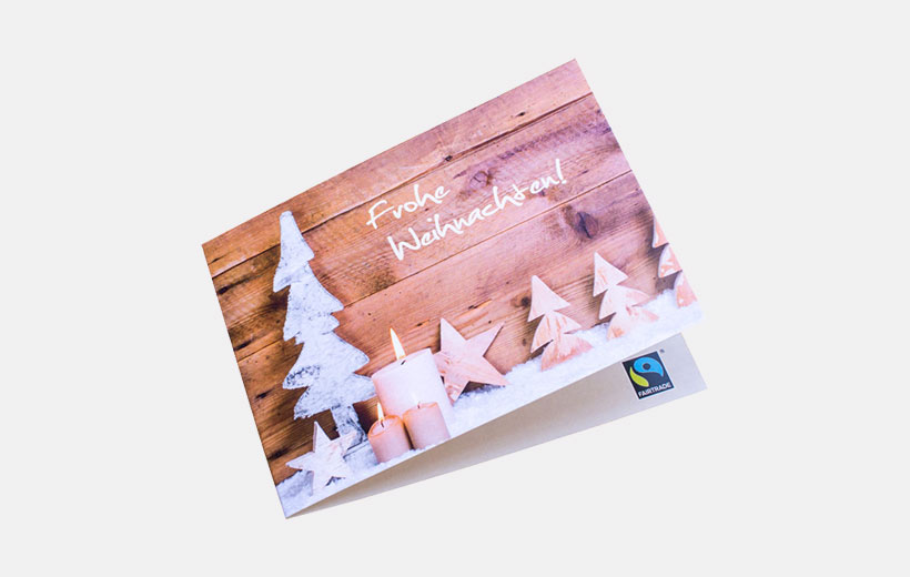 BioArt Klappkarte Weihnachten 94x122mm