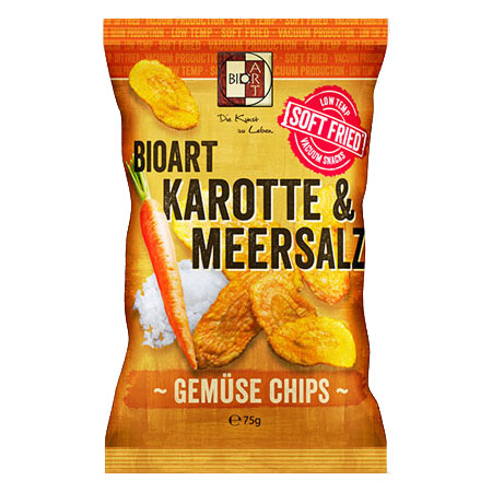 BioArt Soft-Fried Karotten Chips 75g