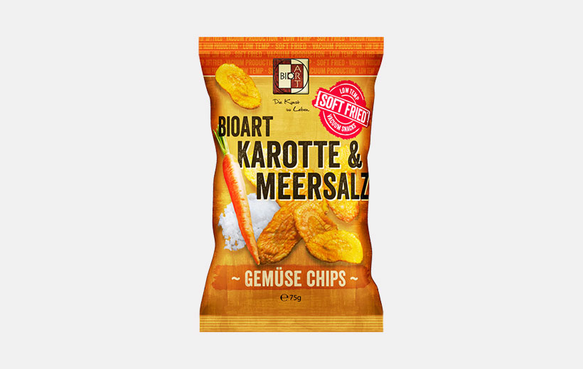 BioArt Soft-Fried Karotten Chips 75g
