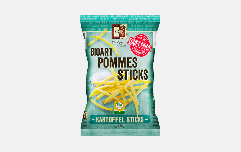 BioArt Soft-Fried Pommes Sticks mit Meersalz 100g