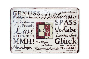 BioArt Blechschild Edition No 1