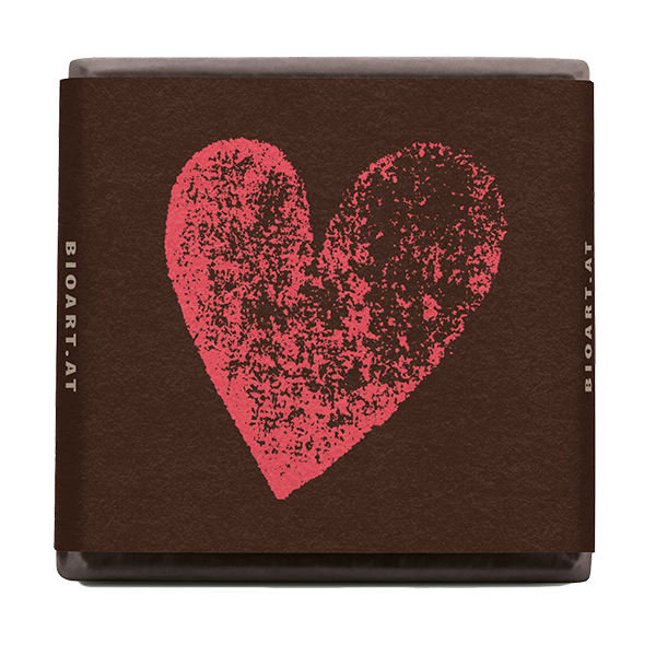 BIOART Schoko Naps Zartbitter Herz 300x5g, Fairtrade | BioArt