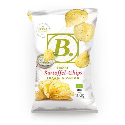 BioArt Kartoffel Chips Cream Onion 100g