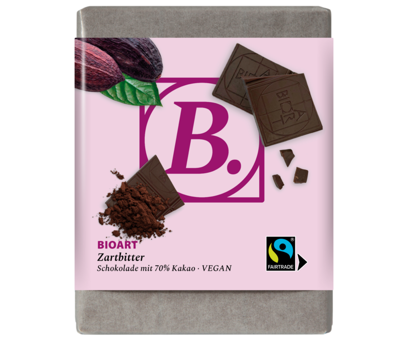 BIOART Schoko Zartbitter 70g, Fairtrade