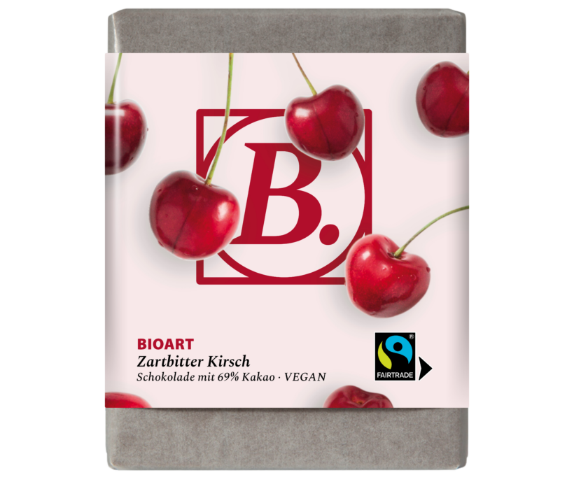 BIOART Schoko Zartbitter Kirsch 70g, Fairtrade