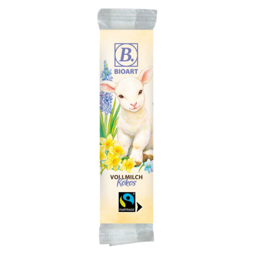 B. Schoko-Riegel Ostern Lamm 30g bio, FT-Cert.